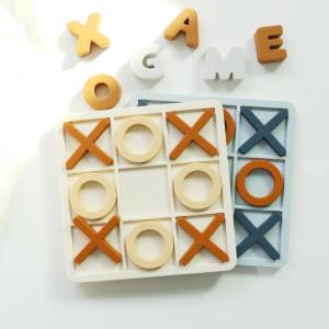 Wholesale Age Range 1-4 Silicone Jigsaw Puzzle Promotes Cognitive Development Educational Silicone XO Puzzles Toys from china suppliers