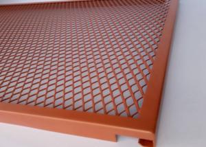 Wholesale Manor Red Expanded Metal Screen Mesh , Leaf Stopper Plain Expanded Metal Sheet from china suppliers