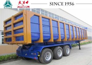 Wholesale U Shaped Semi Dump Trailers , 33 CBM 3 Axle Trailer With Spring Suspension from china suppliers