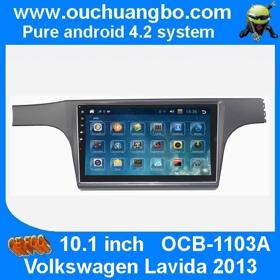Ouchuangbo android 4.2 VW Lavida 2013 dvd radio stereo navigation with 10.1 inch