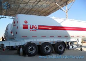 Wholesale 3 Axle 25 Ton LPG Propane Gas Tanker Trailer 13000*2500*3990mm from china suppliers