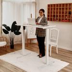 Adjustable 710 mm Height Electric Wood Table for CEO Office Modern Luxury Design