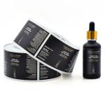 Embossed Texture Adhesive Sticker Label For Cosmetic And Perfume Packaging