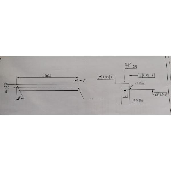 Lathe Carbide Cutting Tools wear Proof Semi Finished 110×15.24×15.24