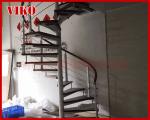 Spiral StaircaseVH30S Aluminum Spiral Stainless Steel Stair Tread Beech Curved