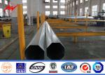 40ft 3KN 4mm Thickness Metal Utility Poles Q345 Material Galvanized Steel Pole