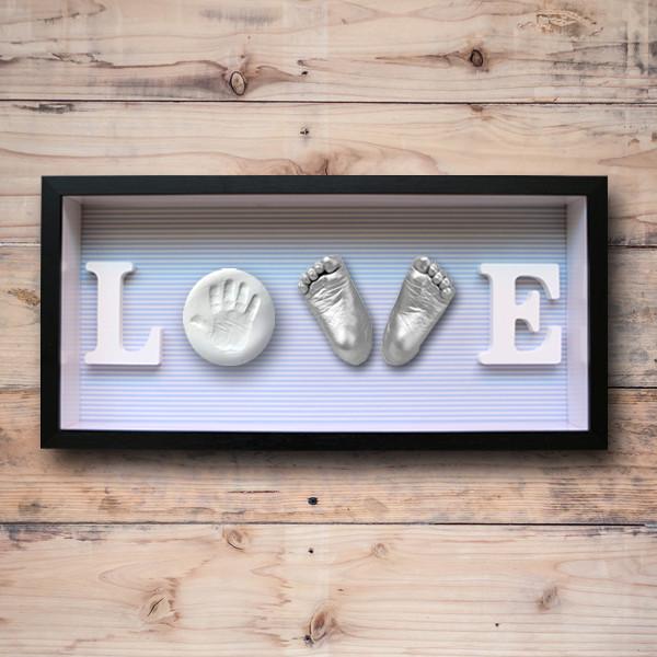 Baby Feet and Hands 3D Baby Casting Kit , Plaster Handprint Footprint Wooden