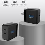 65W GaN USB C Universal Laptop Wall Charger For MacBook Pro / Air 240V