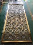 Decorative Gold Mirror Stainless Steel Room Divider Customizable Size