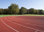 All Weather High Strength Eco Sports Flooring 13mm Thickness Running Track red