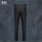 Custom Made Italian Wool Blend Fabric Men's Business Suit Pants for a Polished