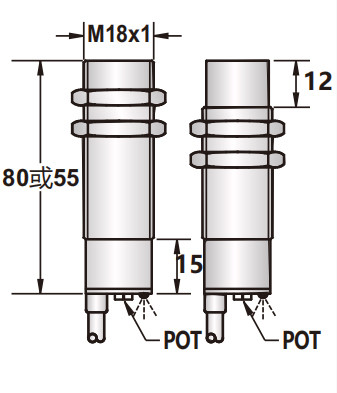 SR-SC-CS18 Dc Capacitive Proximity Sensor Switch Industrial M18 Proximity Switch