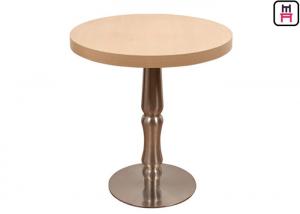 China Melamine Contemporary Coffee Tables , 2ft Round Coffee Tables Casting Iron Base on sale