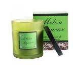 Luxury Decorative Soy Scented Candles Matte Frosted Glass Candle Jar