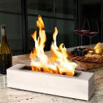 18 X 4 X 4 Inches Rectangular Table Top Fire Pit Outdoor Indoor Portable