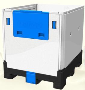 Wholesale 1040L Plastic Folding Food Grade Ibc Containers With 1400 Kg Unit Load from china suppliers