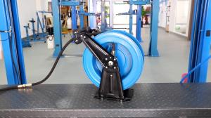 Wholesale AA4C air pipe grease oil stainless steel hose reel 10M 15M 20M pipe reel from china suppliers