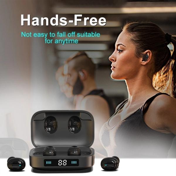 Bluetooth Tws Black Noise Cancelling True Wireless Handsfree Earbuds (for iPhone)
