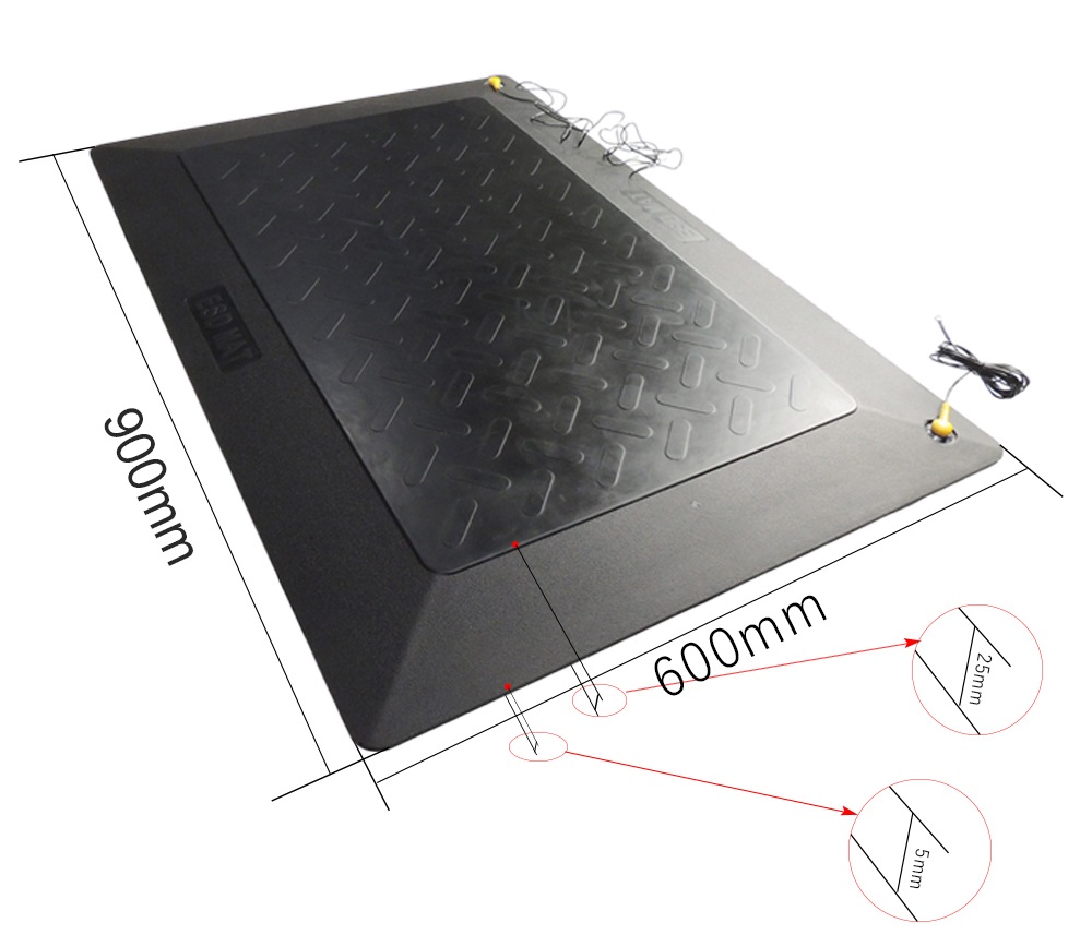 900*600mm T Tooth Interlocking 20mm ESD Floor Mat