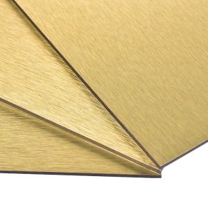 Wholesale Silver 1220mm Brushed Aluminum Composite Panel Scratch Resistant from china suppliers
