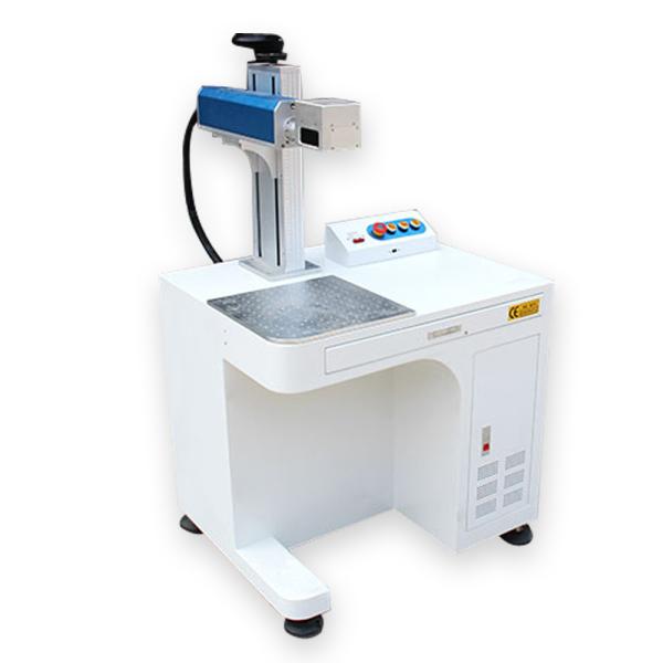 AM20W Desktop Fiber Laser Marking Machine with rotating system for sale