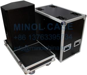 Wholesale ATA Style Flight Case For EV ELX115P Powered Dual Speakers Aluminum Speakers Case from china suppliers