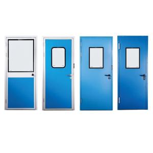 Wholesale Clean Room Regular Stoving Varnish Steel Clean Door With Single Glass Window And ISO from china suppliers