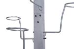 Demountable Clothing Display Racks Football Helmet Display Stand Metal For