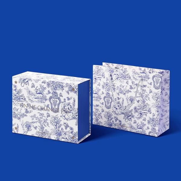 Rigid Cardboard Magnetic Closure Clear Window Gift Box Packaging Kraft Box With