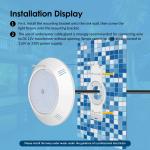 25w Underwater High Quality Resin Filled 12V IP68 Warm White 35W Swimming Pool