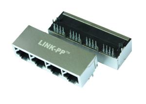 Wholesale E5608-4EC062-L 1x4 1000 Base -T Quad Port RJ45 Connector from china suppliers