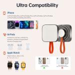 Metal Magnetic Wireless Charging Station Metal Magnetic 2 In 1 Magsafe Multi