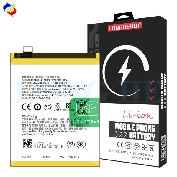ODM Compatible For OPPO 4025mAh BLP755 Reno 3 CPH2009 PCRM00 PCRT00 Mobile Phone