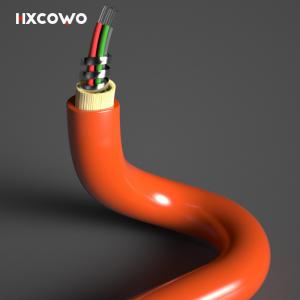 Wholesale Custom Length Multimode 6 Core 12 Core Flexible Spiral Steel Armoured Fiber Optical Cable from china suppliers