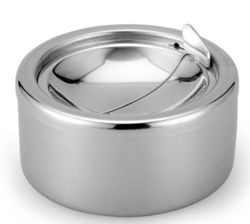 Quality Wind Proof Cigarette Ashtray Silver Windproof smoking ashtray for sale