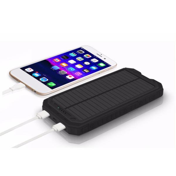30000mAh Solar Powered USB Charger / Waterproof Power Bank Safe And Reliable