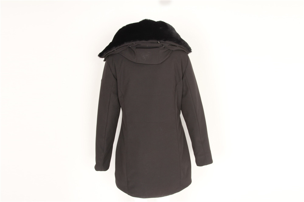 Ladies bonded softshell longline coats, Women's longline jacket, High quality, Fur collar