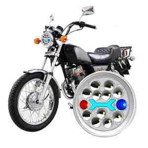 Wholesale Red Blue DRL LED Motorcycle Headlight IP67 6 Inch CM125 Water Lamp from china suppliers