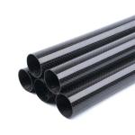 Round Modular Carbon Fiber Tube 3K Twill 0.5mm - 20mm