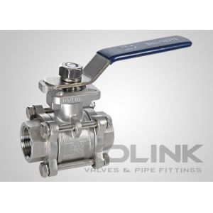 Wholesale 3-Piece Stainless Steel Ball Valve with ISO5211 Mounting Pad from china suppliers
