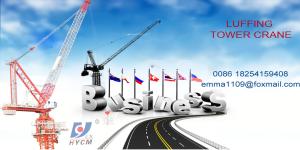 Wholesale 8tons Luffing Crane Tower D120(4522) Jib Towercrane For High Buildings from china suppliers