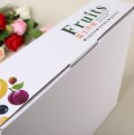 Biodegradable 3x4 Separate Tray White Corrugated Box For Fruit Packaging