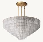 ROSH 60 Watts Antique Brass Pendant Chandelier Dining Room