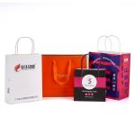 Eco Friendly Color Recyclable Paper Shopping Bags With Handles Offset Printing