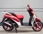 16 Inch Tire Adult Gas Scooter 150cc Rear Brum Brake Cvt Forced Air Cooled