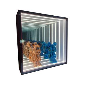 Wholesale Customized Thickness Indoor Outdoor Light Display Storage Abyss Tunnel Mirror Cabinet from china suppliers