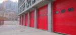 50mm Panel Industrial Sectional Door 3000x4000 Red Color Coated Steel Sandwich