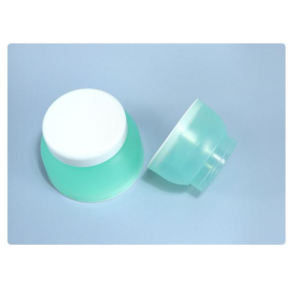 Industrial Cosmetic Matte Finish Lotion Cream Jar with Lid Translucent Green Luxury Empty 50G Cosmetic Containers