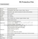 polyester film tape for powder coating masking, high temperature pet film spray