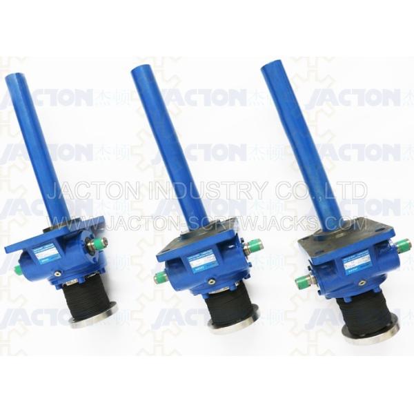 150 KN Mechanical Worm Gear Screw Jack Trapezoidal lifting Screw 55MM Height Adjustment